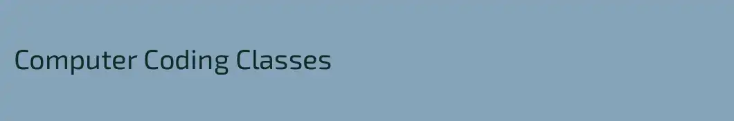 Computer Coding Classes